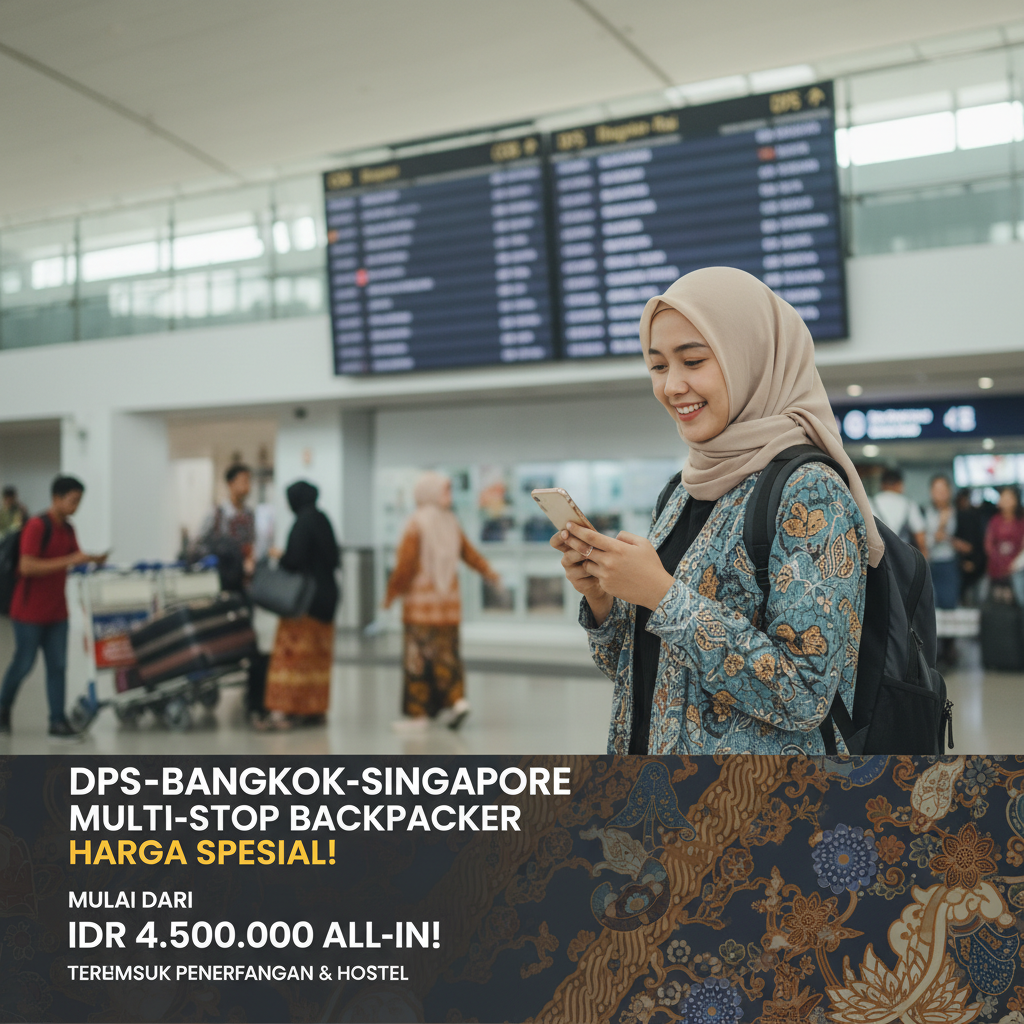 DPS ke Bangkok & Singapore: Hack Tiket Backpacker (AirAsia Bundle, Multi-Stop, Chart Skyscanner Asli)