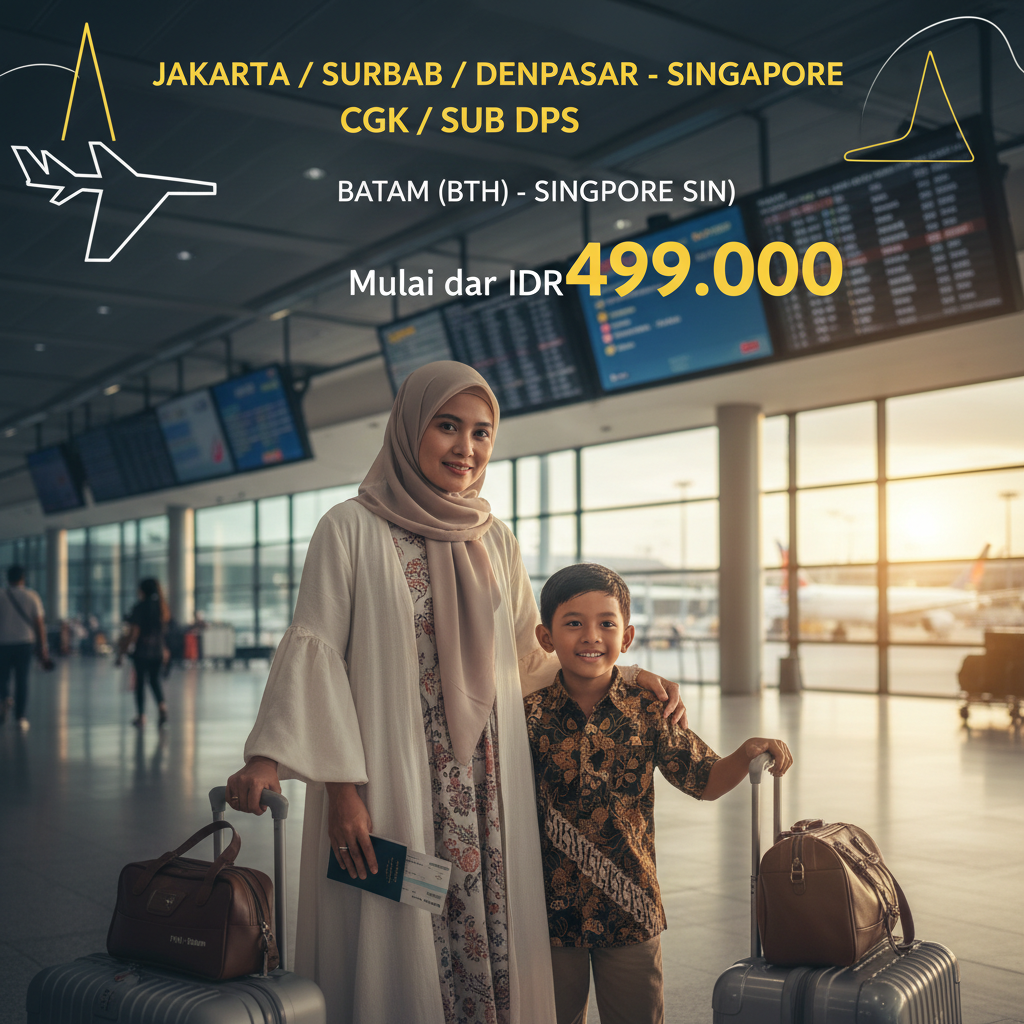 Tiket Pesawat Batam ke Singapore — Jadwal, Maskapai, Harga IDR | 2026