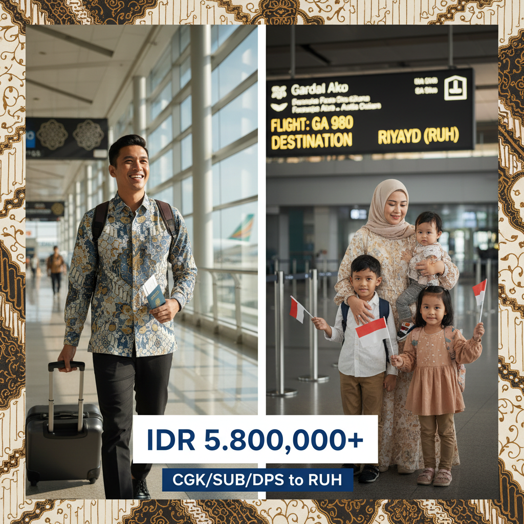 Penerbangan CGK ke Riyadh