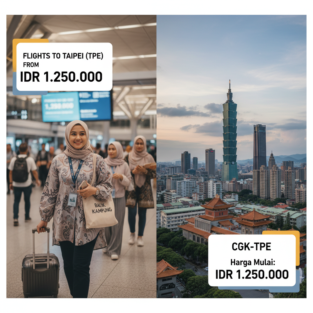 Penerbangan CGK ke Taipei