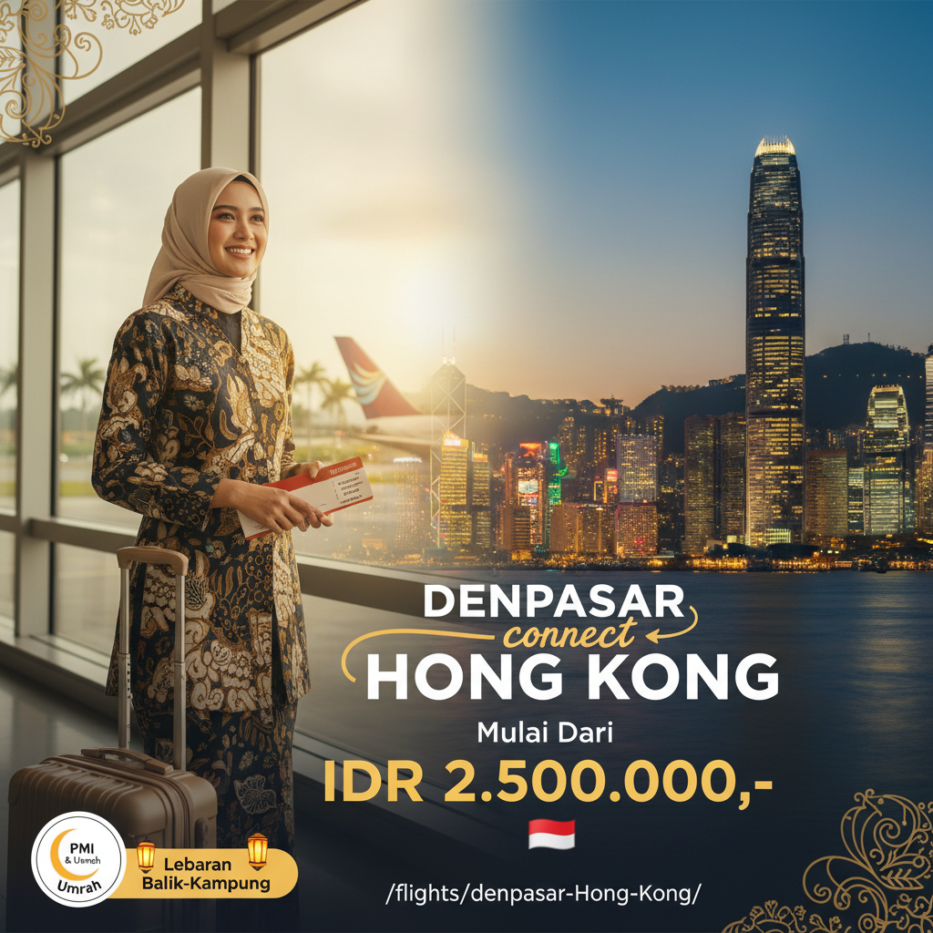 Tiket Pesawat Denpasar ke Hong Kong — Jadwal, Maskapai, Harga IDR | 2026