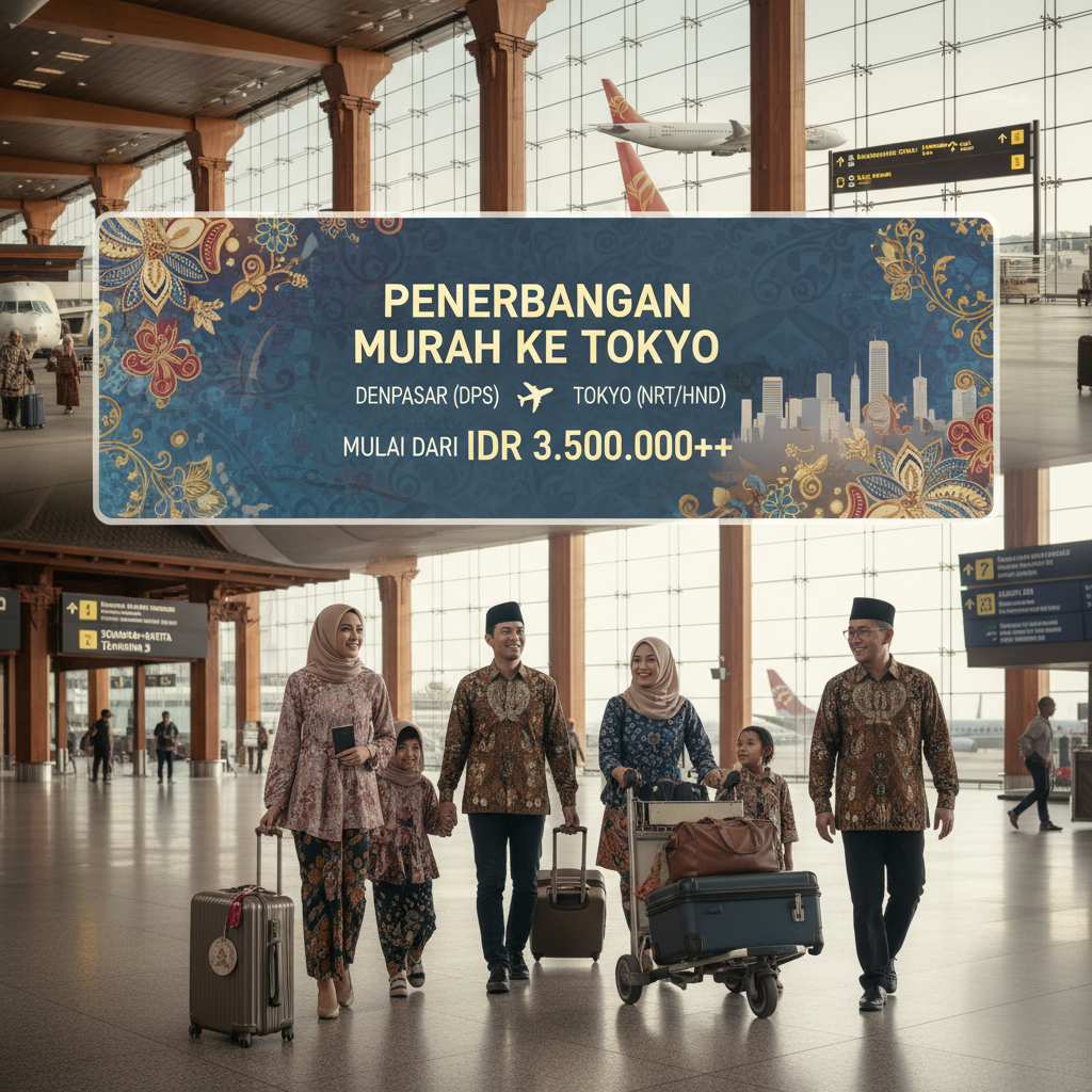 Tiket Pesawat Denpasar ke Tokyo — Jadwal, Maskapai, Harga IDR | 2026
