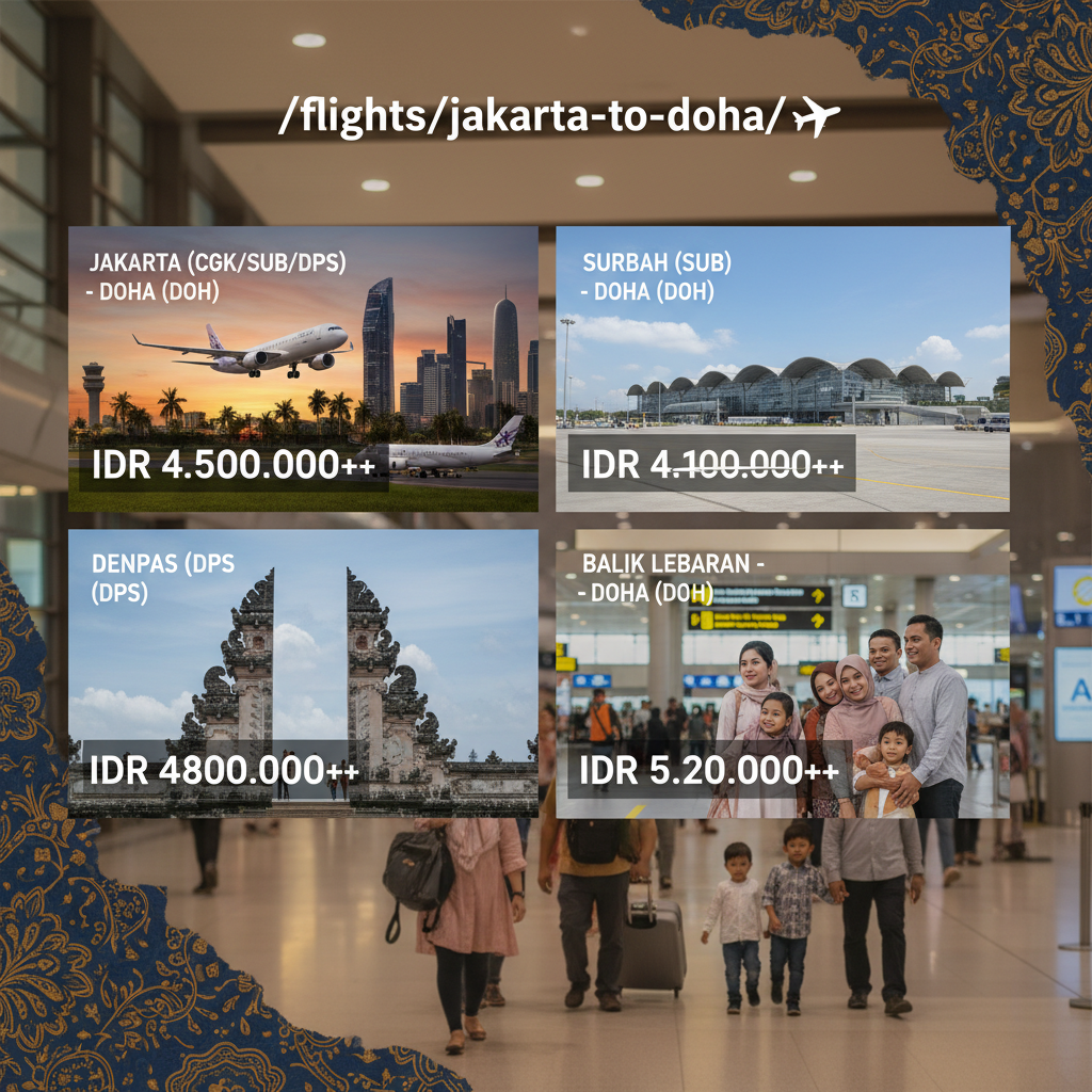 Penerbangan CGK ke Doha