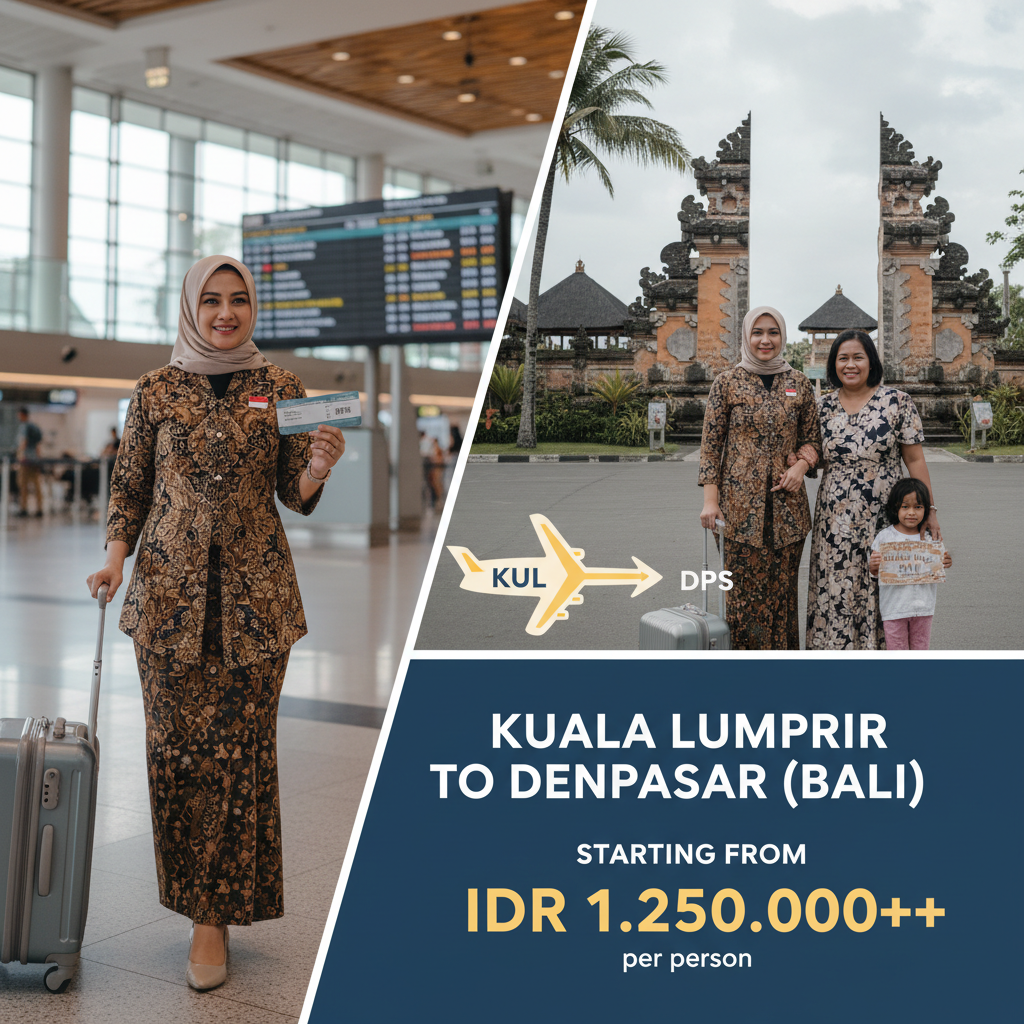 Tiket Pesawat Kuala Lumpur ke Denpasar — Jadwal, Maskapai, Harga IDR | 2026