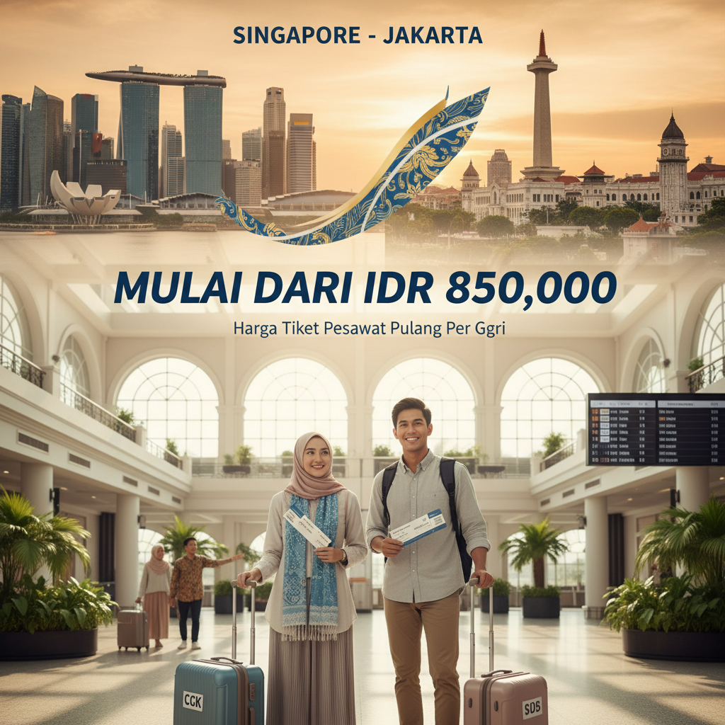 Tiket Pesawat Singapore ke Jakarta — Jadwal, Maskapai, Harga IDR | 2026
