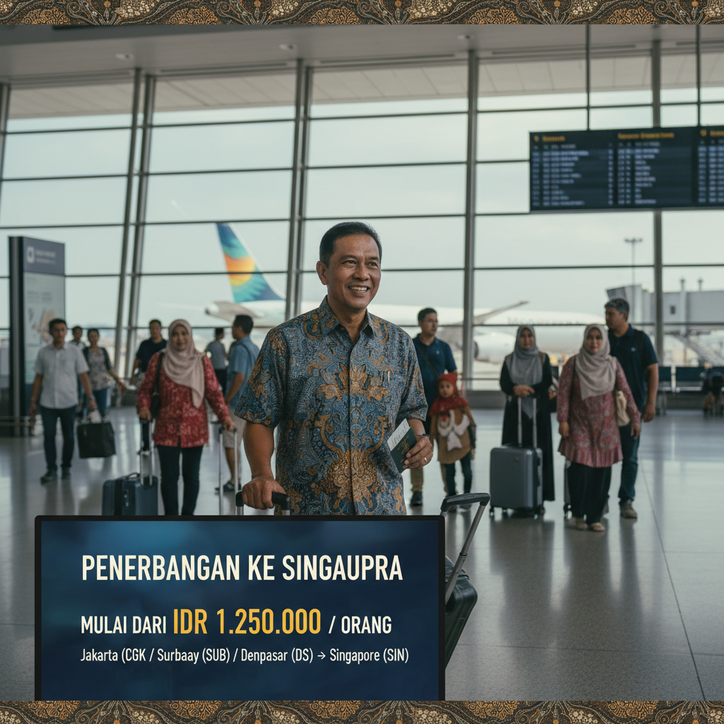 Tiket Pesawat Solo ke Singapore — Jadwal, Maskapai, Harga IDR | 2026