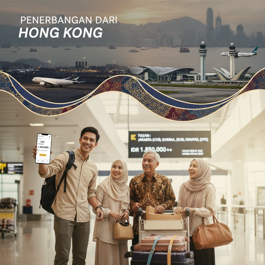 Tiket Pesawat Surabaya (SUB) ke Hong Kong (HKG) — Jadwal, Harga IDR, Maskapai PMI | 2026