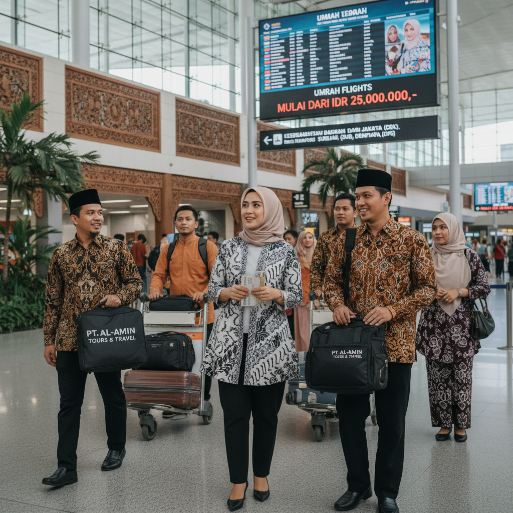 Umroh dari Makassar (UPG), Medan (KNO), Balikpapan (BPN) ke Jeddah 2026: Panduan Rute Tier-3 Lengkap